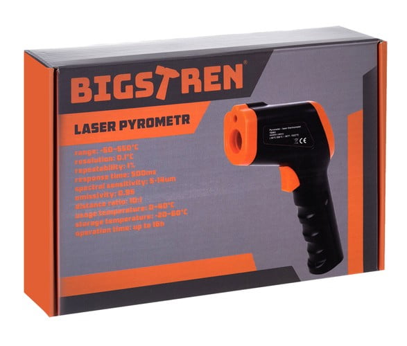Brezkontaktni termometer za merjenje temperature predmetov LCD IR laser - slika 3