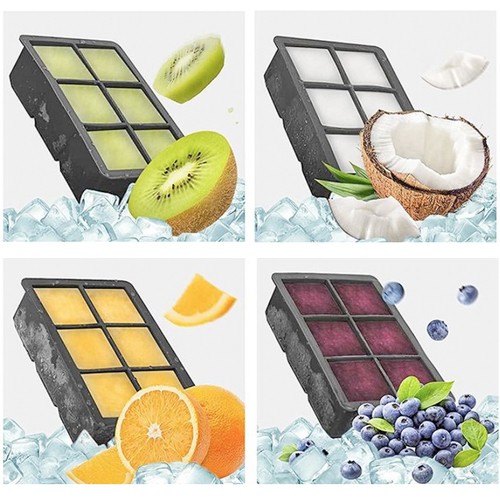 Silikonski kalup za ledene kocke 2v1